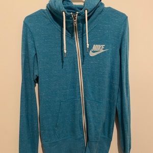 blue nike zip up